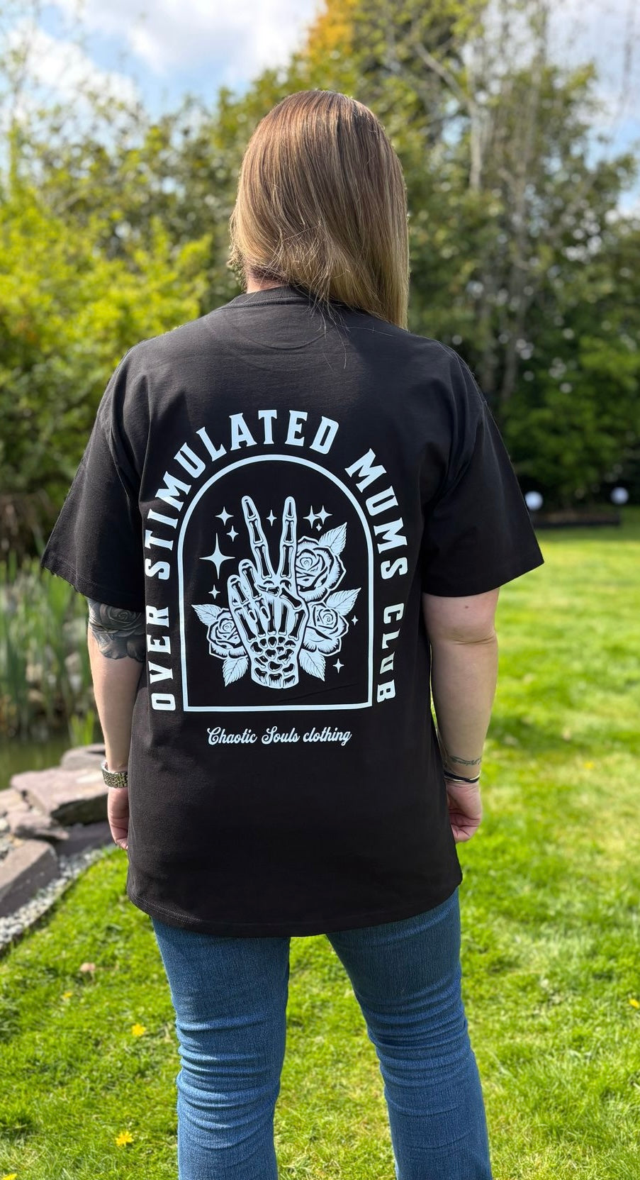 Over stimulated mums club T shirt