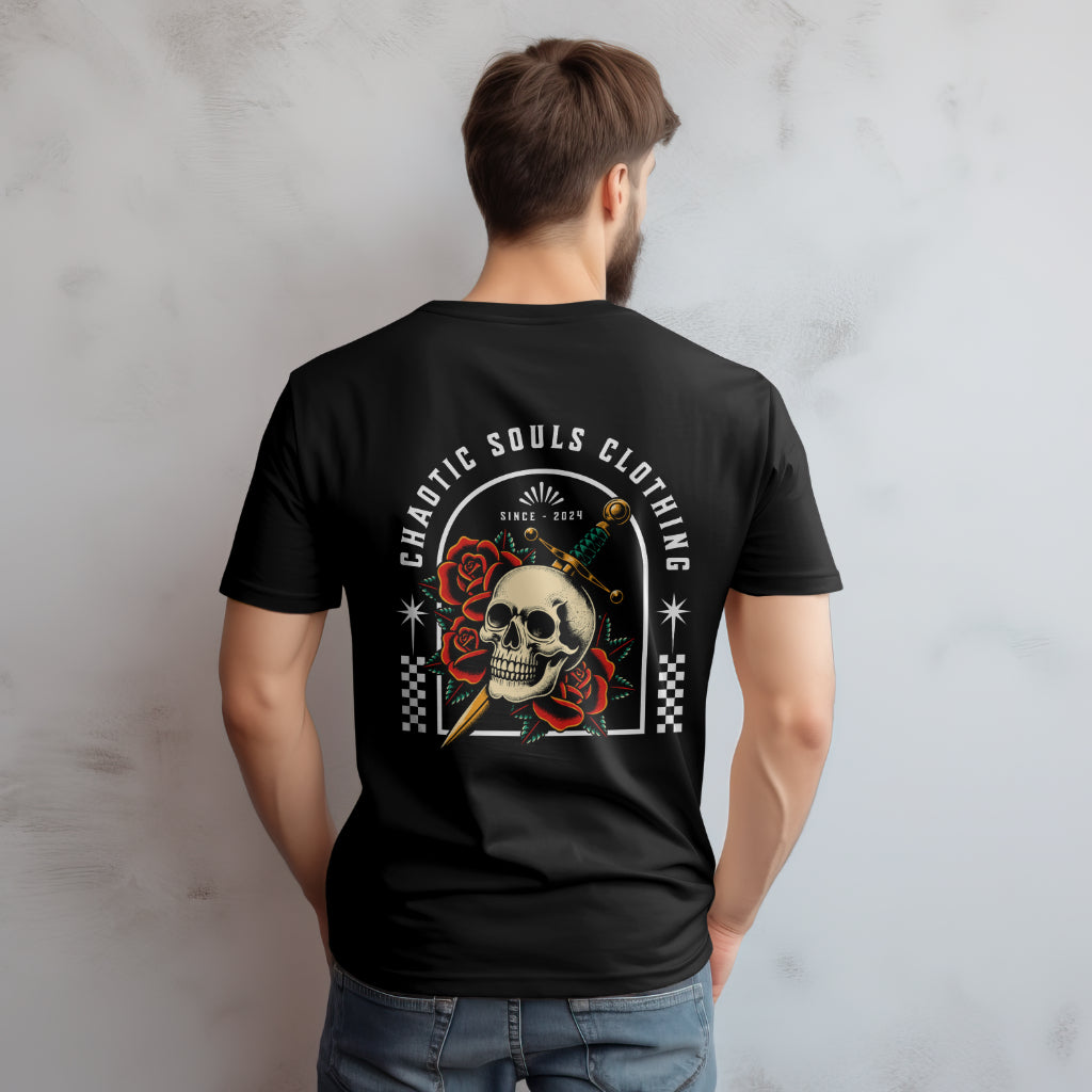 Chaotic Souls skull and dagger T shirt