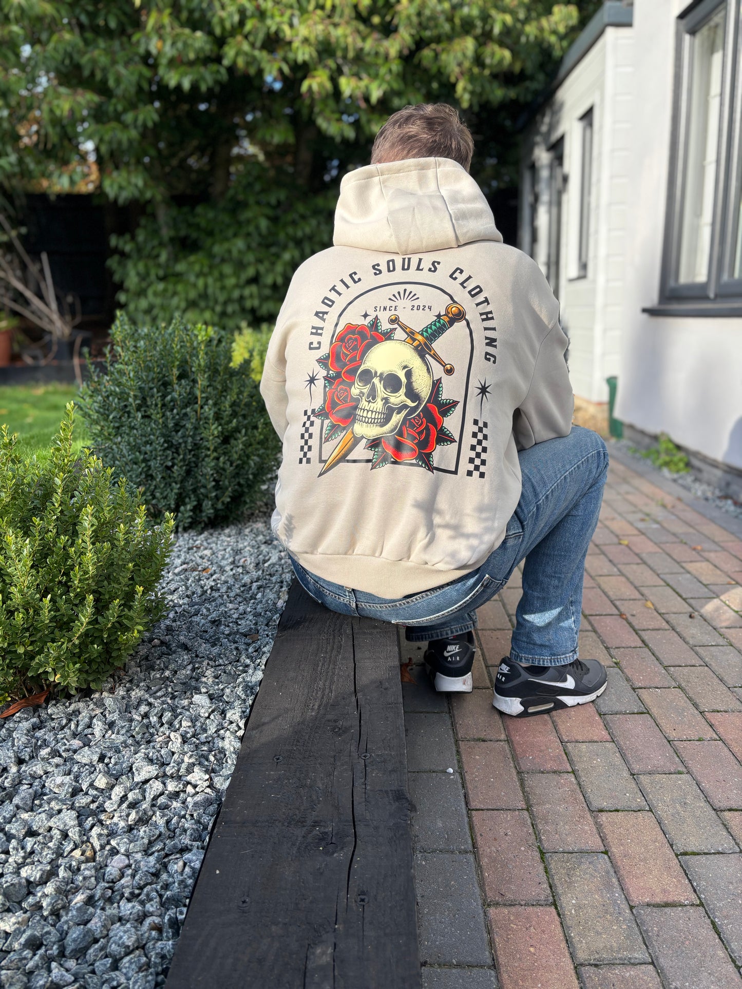 Chaotic Souls skull and dagger hoodie