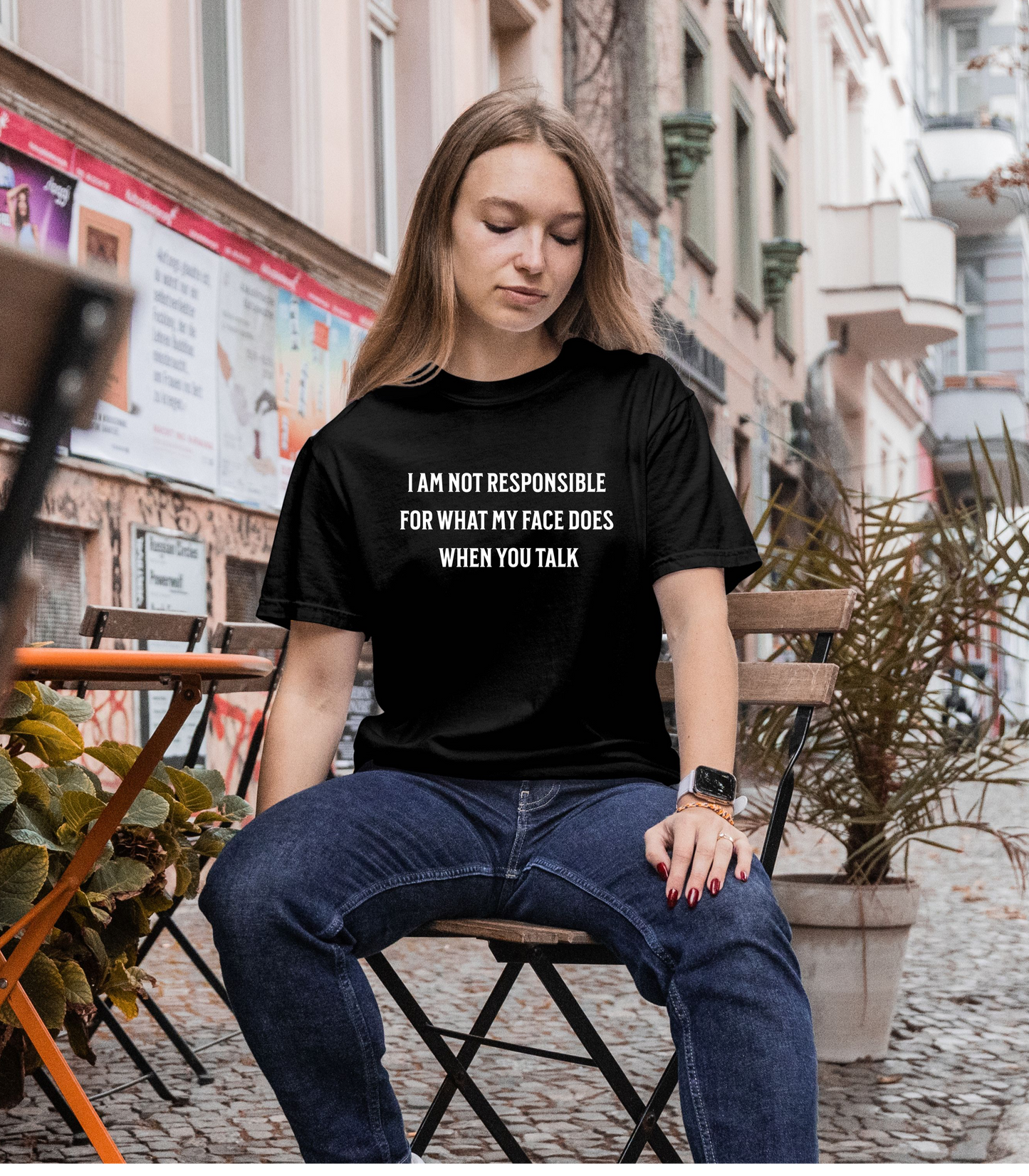 Not Responsible For What My Face Does When You Talk T Shirt