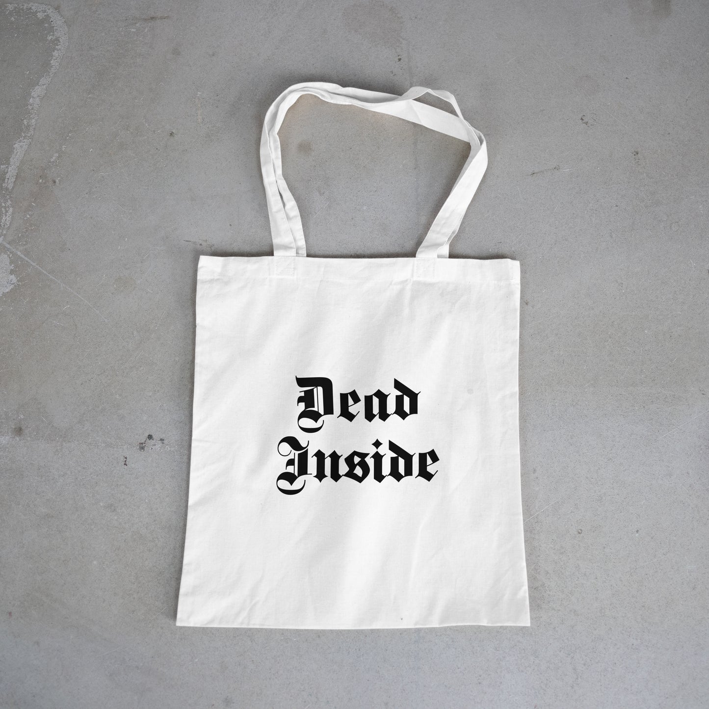 Dead inside Cotton Re useable tote bag