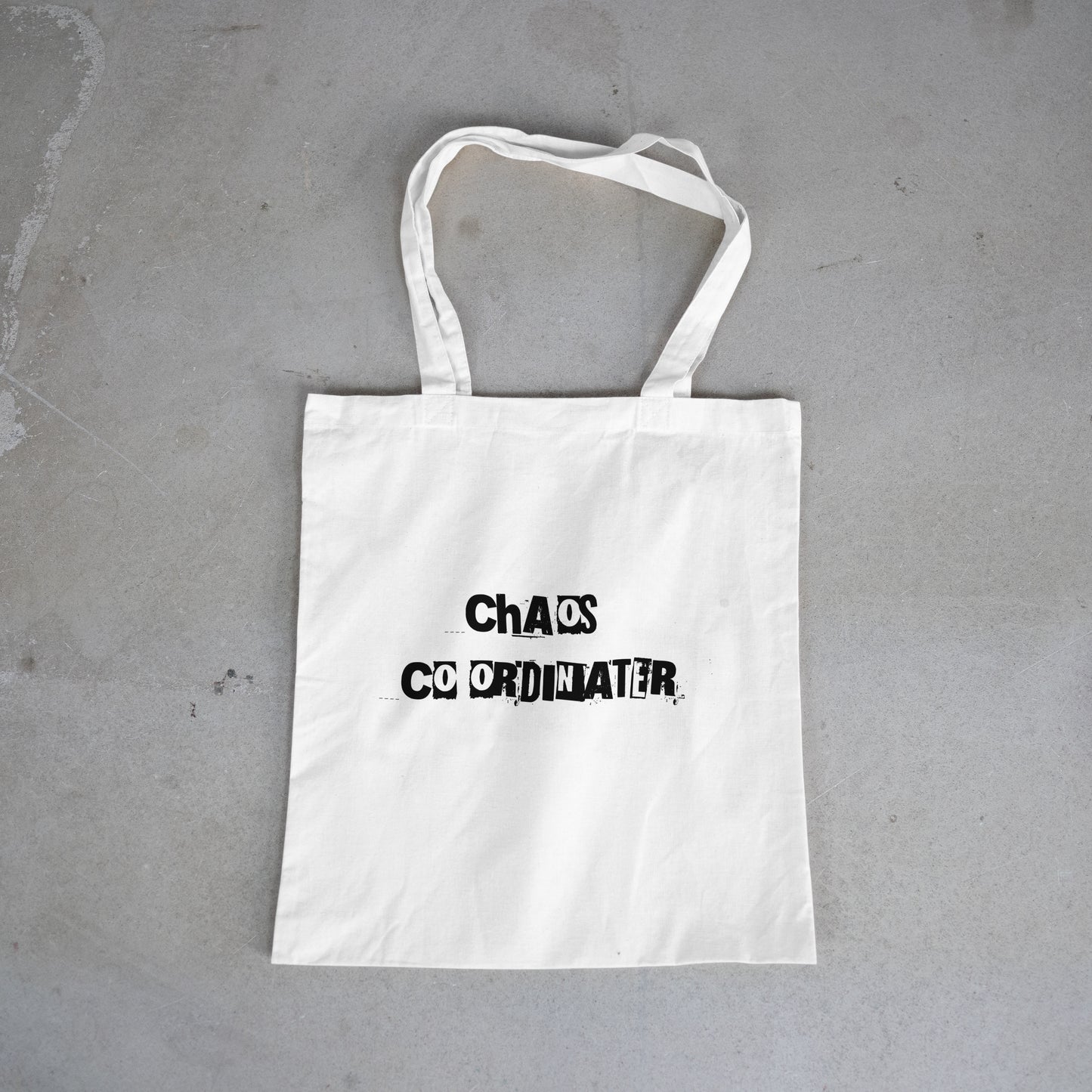 Chaos co ordinater Re useable tote bag