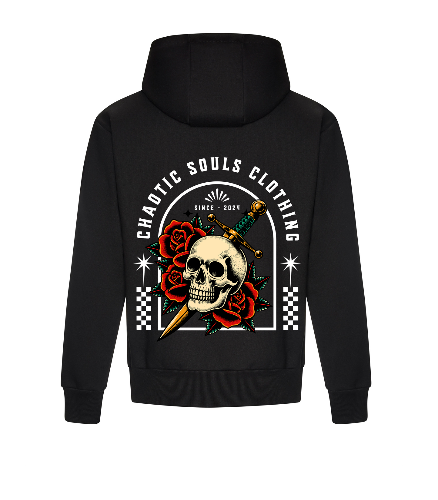 Chaotic Souls skull and dagger hoodie