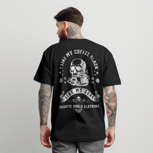 I like my coffee black like my soul T shirt