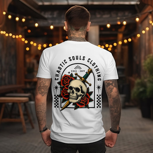 Chaotic Souls skull and dagger T shirt