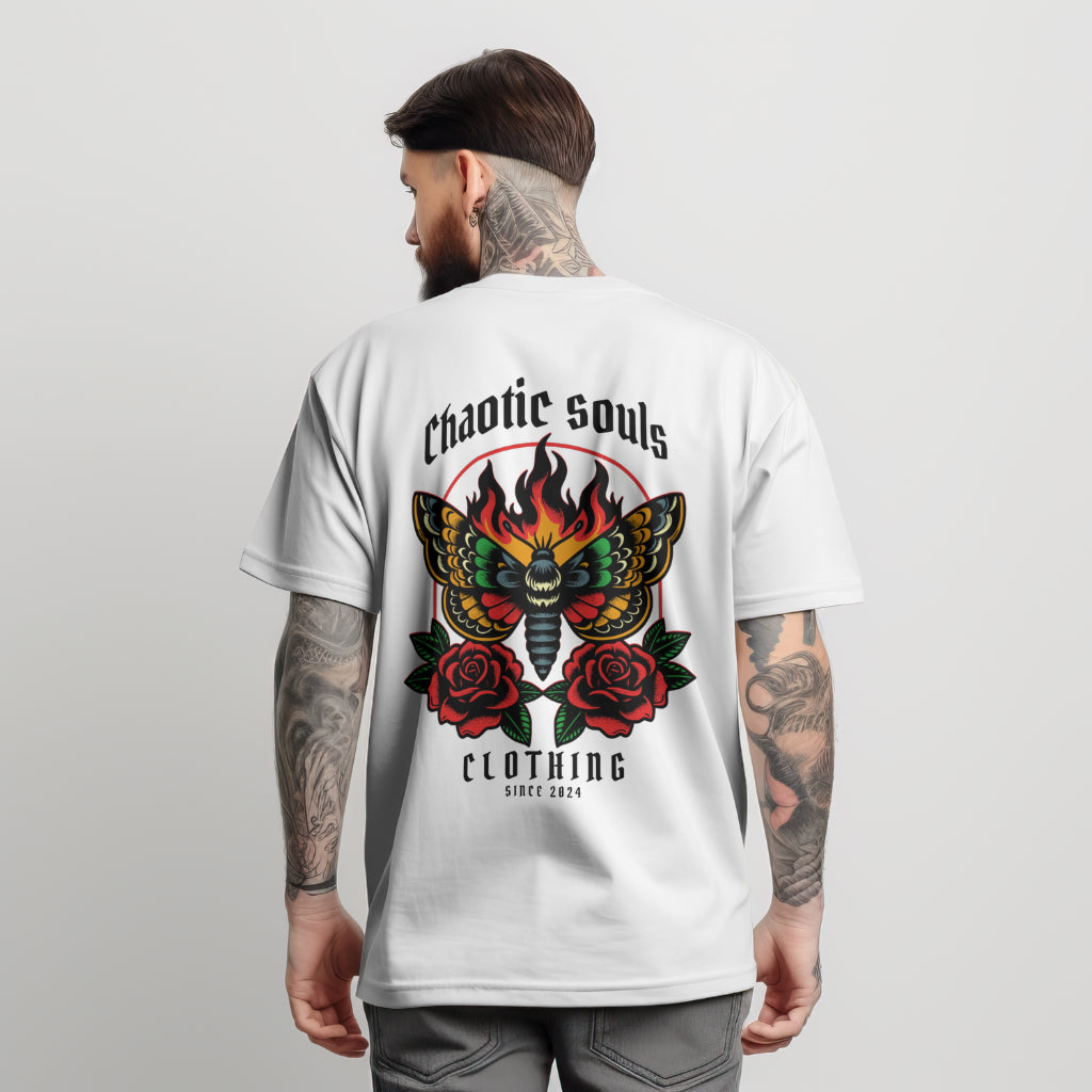 Chaotic Souls colourful Death Moth T Shirt