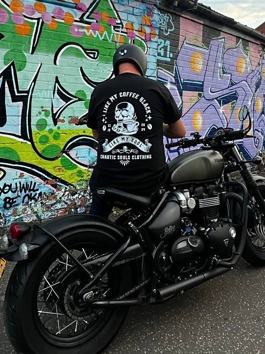 I like my coffee black like my soul T shirt