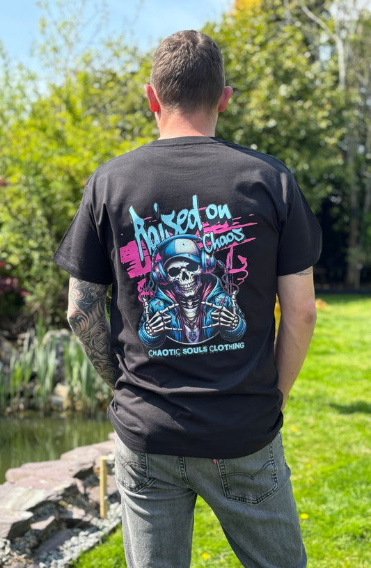 Raised on chaos T shirt