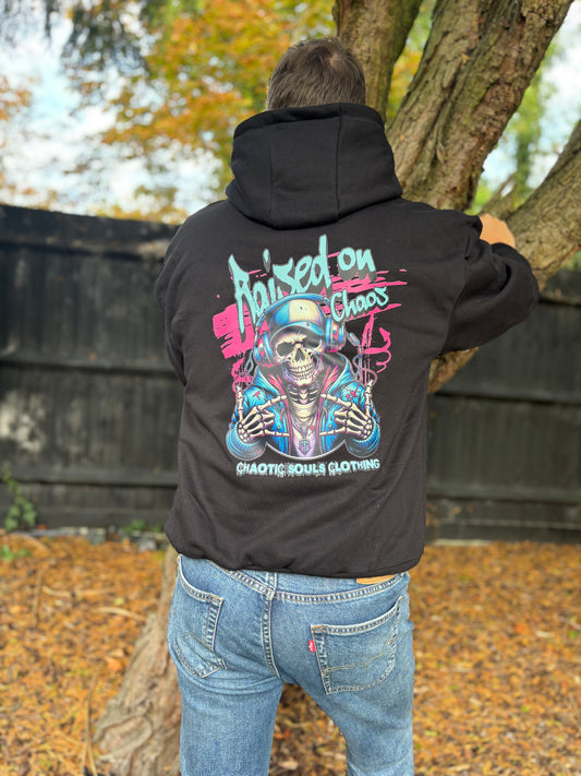 Raised on chaos hoodie