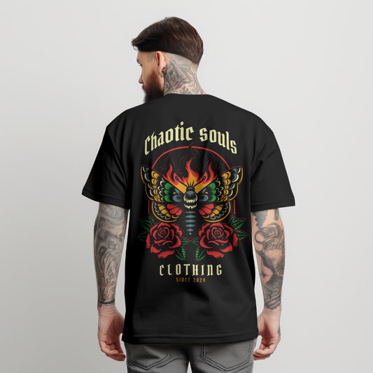 Chaotic Souls colourful Death Moth T Shirt